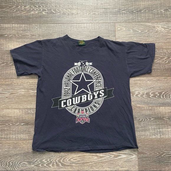 Blue vintage Dallas Cowboys SuperBowl XXVII TEE (XL can fit a large , Used) - Picture 2 of 4